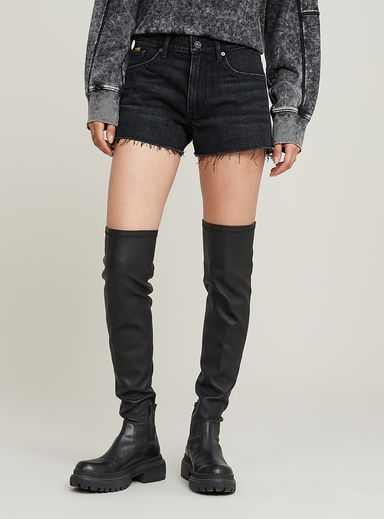 True Denim Shorts Raw Edge